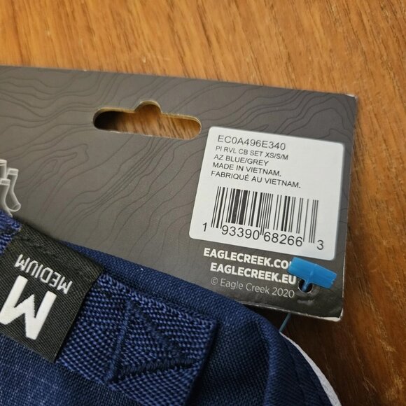 Eagle Creek Pack-It Reveal 3 Piece Packing Cube Set XS, S, M NEW Blue Grey Mesh - Picture 4 of 5